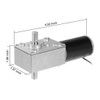 uxcell Double Shaft Worm Gear Motor DC 12V 5RPM High