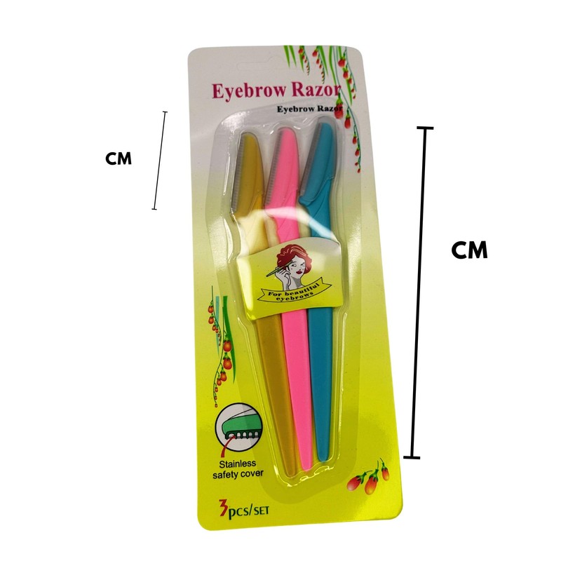 Perfiladores - Set de 3 Depiladores de Cejas con Cubierta