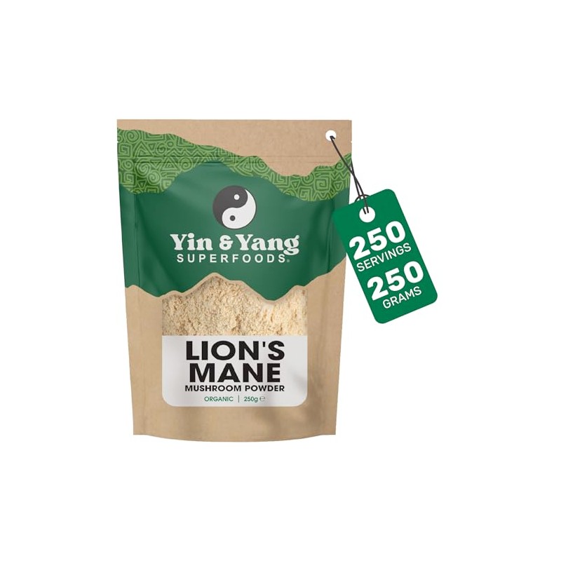 Organic Lion's Mane Powder 250g | Full-Spectrum Extract | Focus