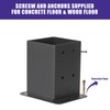Nrspp 4x4 Post Base, 8 Sets Post Anchor, (Inner Size