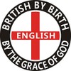 "BRITISH BY BIRTH, ENGLISH BY THE GRACE OF GOD" CAR/SCOOTER