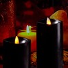 Enpornk 7” x 3” Flameless Candles, Flickering Moving Flame LED