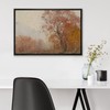 SIGNLEADER Framed Canvas Print Wall Art Autumnal Impressionist Forest Rustic