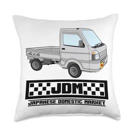 Mini Truck Kei Japan Micro Truck 4wd Off Road Light Truck Throw Pillow
