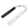 Trailer Coupler Lift Handle Galvanized Steel Rubber Tongue Handle for