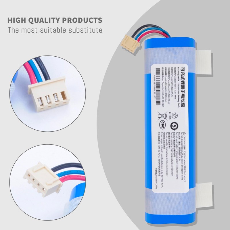3400Mah Vacuum Battery for Ecovacs Deebot N8, Deebot N8+, Deebot