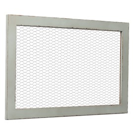 SOFE Chicken Wire Frame Bulletin Boards, Rustic Grid Wall Panels for Jewelry Earring Organizer, Decorative Notice Memo Board or Vision Board, Hanging Photo Display Board for Home Office Classroom