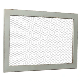 SOFE Chicken Wire Frame Bulletin Boards, Rustic Grid Wall Panels for Jewelry Earring Organizer, Decorative Notice Memo Board or Vision Board, Hanging Photo Display Board for Home Office Classroom