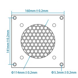 iYueMps Ventilation Grille 120 mm Fan Grille Fan Cover Brushed Metal Grille for PC Computer AV Electronic Cabinets (1 Set)
