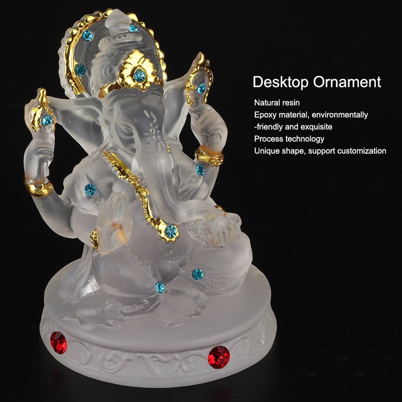 Southeast Asia Transparent Elephant God Ornaments Handicraft Decoration Daily Ornament