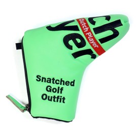 COMO COME Golf Putter Cover Cluth Player Fluorescent Zipper Headcover for Scotty Cameron Odyssey (Clutch Player Fluorescent Green)