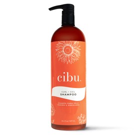 Cibu Curl + Coil Shampoo 30074 Cleanses, Hydrates, Nourishes, Revitalizes, Detangles & Preserves Natural Curl + Coil for Frizz-Free Smooth Manageable Hair | Sulfate-Free & Gentle for Daily Use 1 Liter