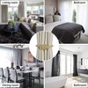 BEL AVENIR Magnetic Curtain Tiebacks, Decorative Drapery Holdbacks Modern Woven