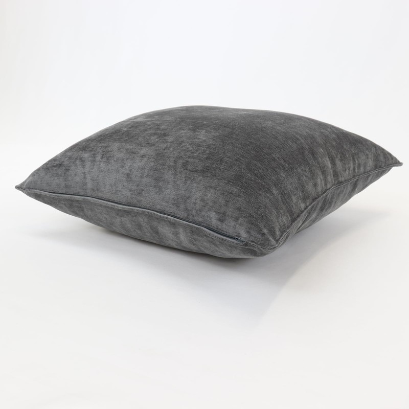 Kawashima Woven Selcom Cushion Cover Okka, Dark Gray, 17.7 x