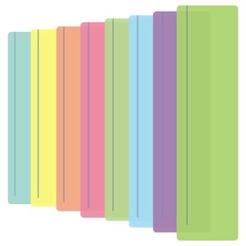 8 PCS Colour Reading Strips Guided Reading Visual Aids Reading Tracking Rulers for Dyslexia, Reading Beginner, and to Reduce Visual Stress(8 Colors)
