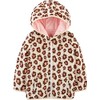 Simple Joys by Carter's Girls' Puffer Jacket, Beige Pink Leopard