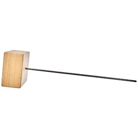 Artipistilos® Wooden Stand/Metal 7x7x30 cm - Natural/Black - Stands (powertex Creations)