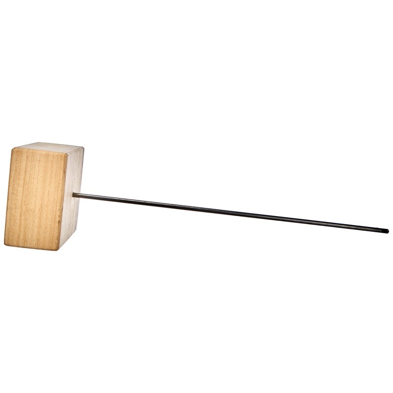 Artipistilos® Wooden Stand/Metal 7x7x30 cm - Natural/Black - Stands (powertex