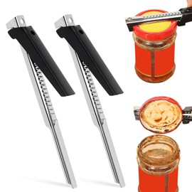 Effortless Arthritis Jar Opener, 2 Pieces Can Opener, Manual Lid Opener, Adjustable Can Opener, Bottle Opener for Seniors, Jar Opener, Screw Lid Opener, Multifunctional Lid Opener for Family