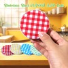 Glavatrix Stainless Steel MASON JAR Lids,16 Pack Regular Mouth Mason