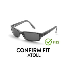 Apex Lenses Polarized Replacement Lenses for Maui Jim Atoll MJ220 Sunglasses Deep Blue (Mirrored)