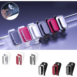 Auto Car Vehicle Sun Clip Holder para Gafas de Accesorio para automóvil Titular de boletos para Tarjetas Soporte para anteojos Sujetadores Gafas Visera magnética Organizadores de Estuche