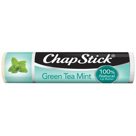 ChapStick Mantequilla de labios 100% natural, té verde menta, 0.15 onzas (paquete de 6)