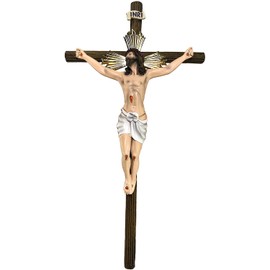 Jesus Christ Cross New Material Resin 19"