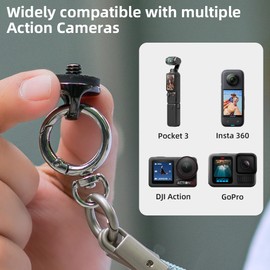 SOH Neck Lanyard Shoulder Strap with a 1/4" screw for DJI Osmo Pocket 3 Camera Mount Accessories Compatible with Gopro 13/12/11/10/9, DJI Action 5 Pro/4/3, Insta360 X5/X4 and Most Action Cameras