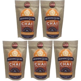 Spiced Chai Tea Mix Home Brew Kit for Natural Healthy Tea or Latte Mix - Pack of 5