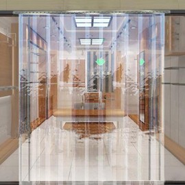 Freezer Room Plastic PVC Strip Curtain/Door Strip Kit for Commercial Walk in Freezers Warehouse Garage Gate - 47.3"(W) x 82.7"(D)