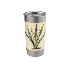 Snake Plant Vintage Scientific Illustration Plant Stainless Steel Insulated Tumbler