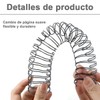 FÁCIL&VIVIR Arillo Metálico Paso 2:1, 20 Tiras Metallic Double Rings