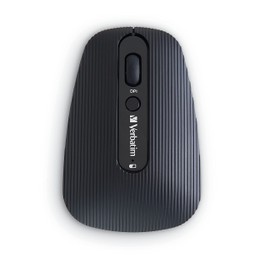 Verbatim Rechargeable Multi-Device Bluetooth 5.0 USB 2.4Ghz Wireless Optical Mouse with Adjustable DPI – Black 70755