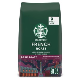 Starbucks Dark Roast Whole Bean Coffee — French — 100% Arabica — 1 bag (28 oz) (Pack of 4)
