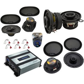 Harmony Audio HA-R35 Compatible with Jeep Grand Cherokee 99-04 Car Stereo Rhythm Series 3.5" Replacement 90W Speakers, HA-R69 6x9 450W Speakers and HA-R65 6.5" 300W Speakers & Grills