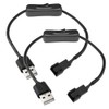 Gebildet 2 Pack USB to 3-Pin / 4-Pin PWM 5V