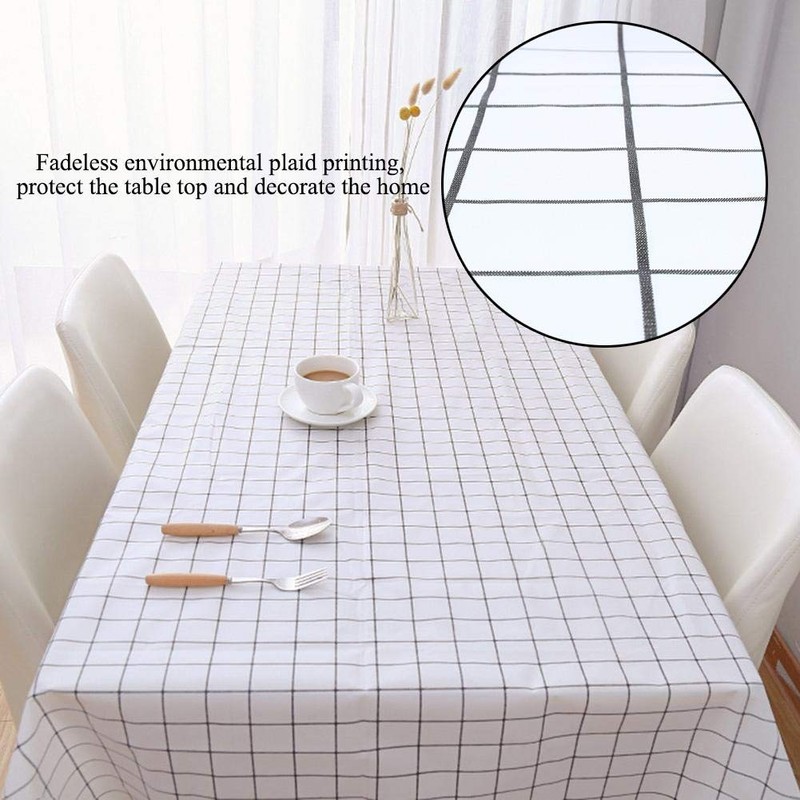 Tablecloth, PVC Oil Proof Dining Kitchen Tablecloth End Table Cloth
