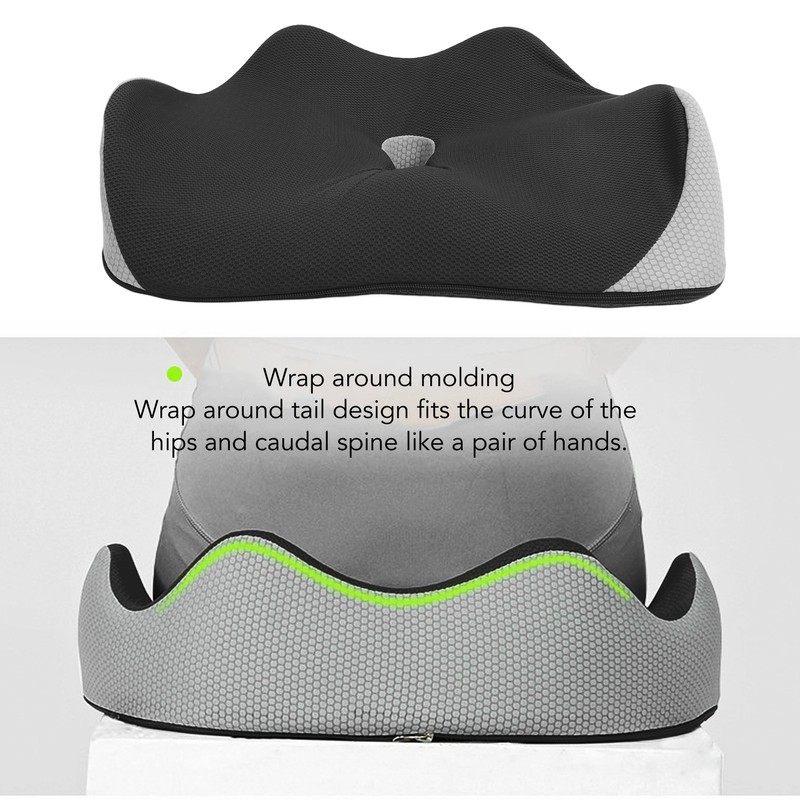 Seat Cushion for Long Sitting Memory Foam Slow Rebound Breathable