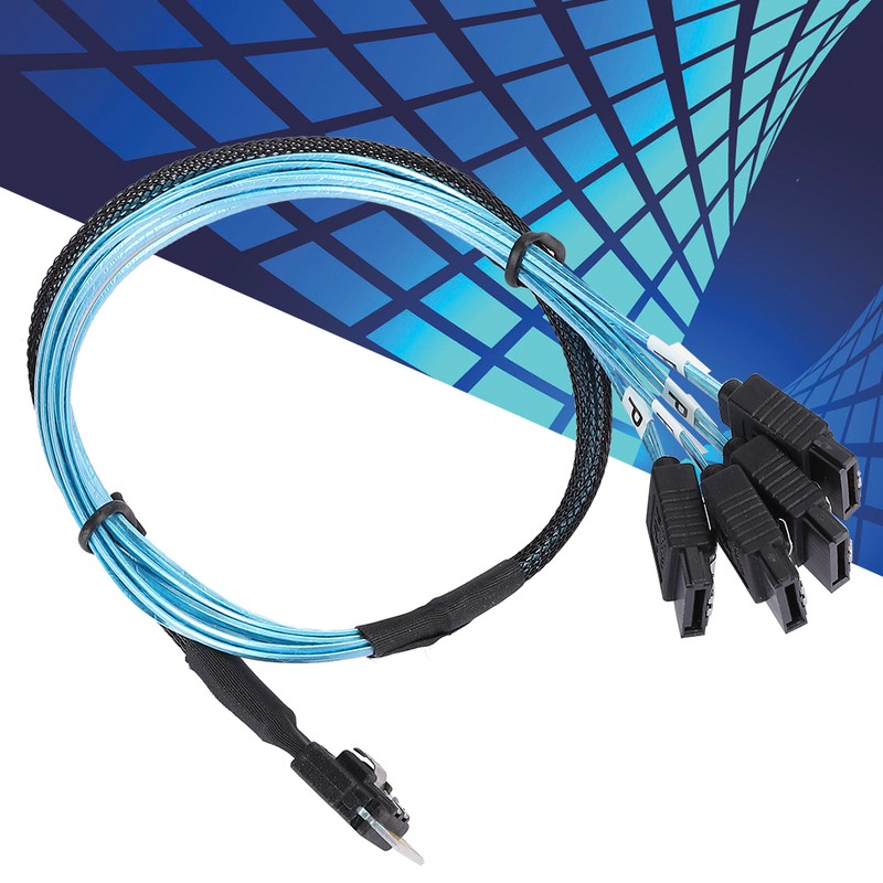 12Gbps Connecting Line MINI SAS 38p SFF‑8654 to 4 x