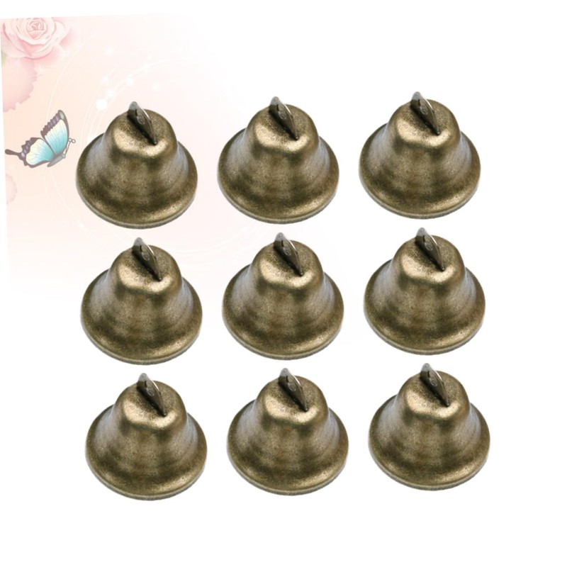 BIUDECO DIY Craft Bronze Bells 20pcs Set Small Bells for