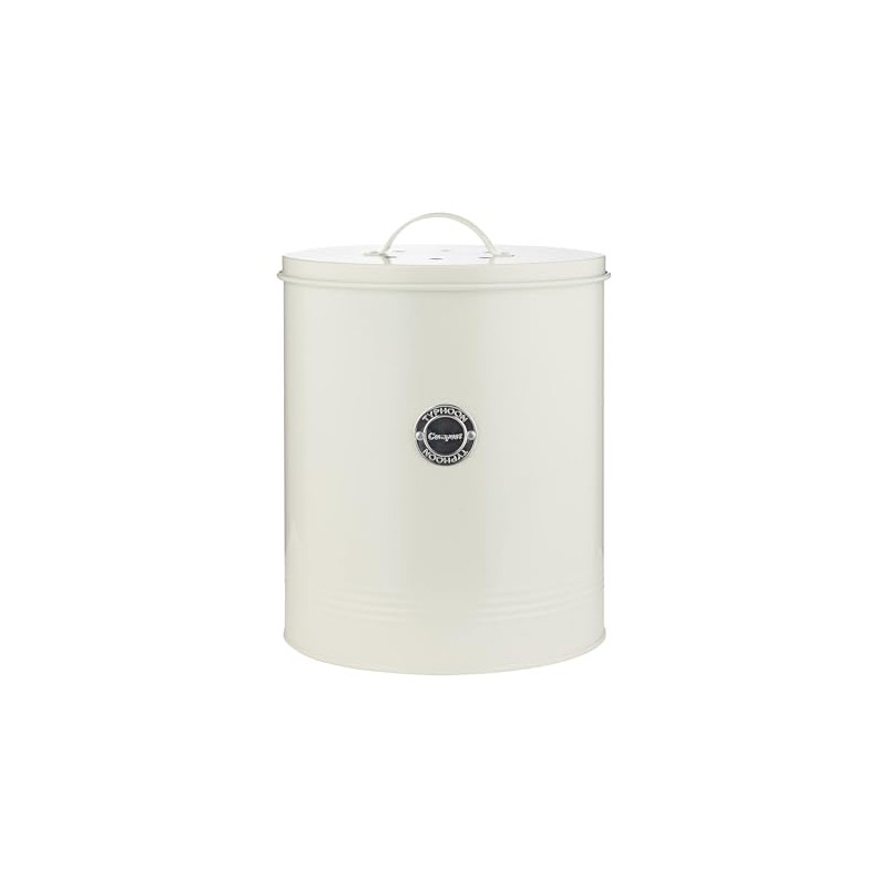 Typhoon Living Collection Large Compost Caddy | Cream