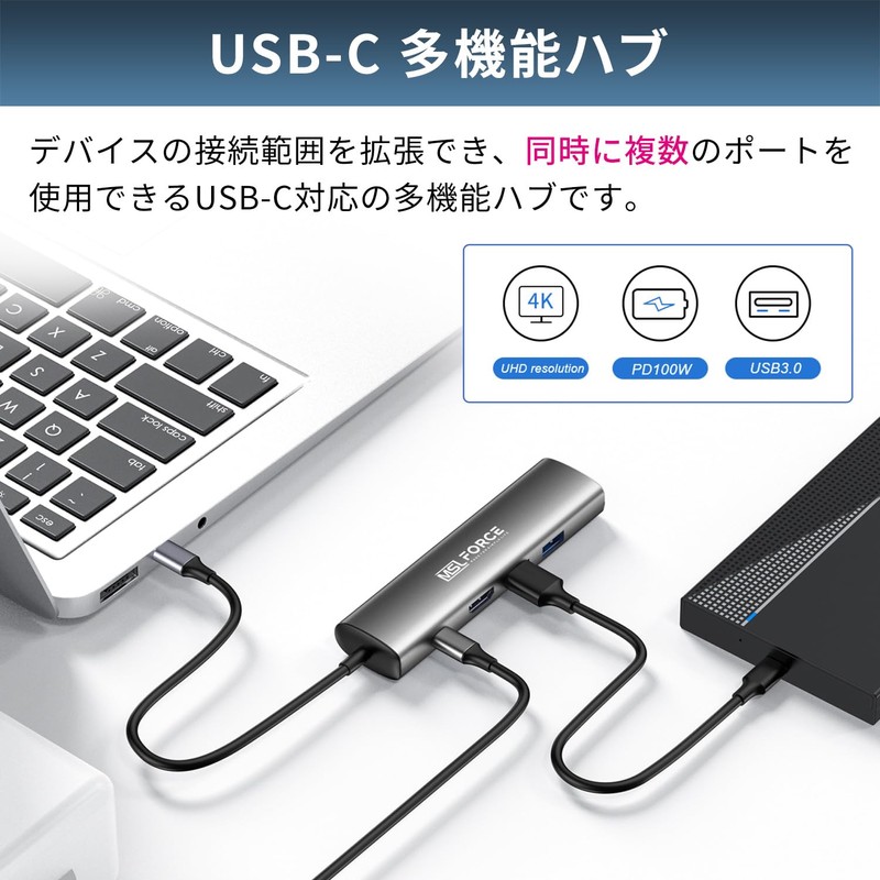Reliable Japanese Company USB-C 5 in 1 Multi-functional Hub, 5