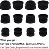 JNSA Ear Tips Compatible with Beats Studio Buds, 6 Pairs