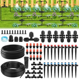 234 FT High Quality Garden Watering System, Quick Connects Irrigation System for Garden Drip Irrigation Kits, Quick-plug Drip Irrigation Kit with Three Water Dispensing Modes & Adjustable Spray Volume
