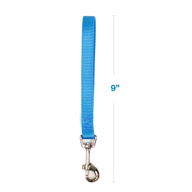 Blue-9 Dog Training Leash, 9 Inch Tab Lead for Obedience,