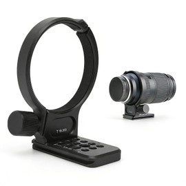Tripod Mount Ring for Tamron 18-300mm F3.5-6.3 Lens Lens Tripod Seat Ring Collar 70mm with Quick Release Plate 1/4 3/8" Screw Hole Arca Compatible Aluminum