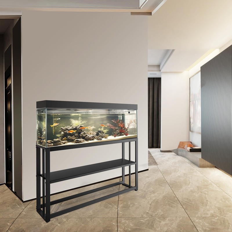 Akenow 55-75 Gallon Fish Tank Stand with Storage Shelf, 48.5
