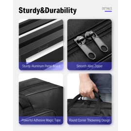 Donner Guitar Pedal Board Case DB-2 Aluminium Pedalboard 20'' x 8'' with Bag
