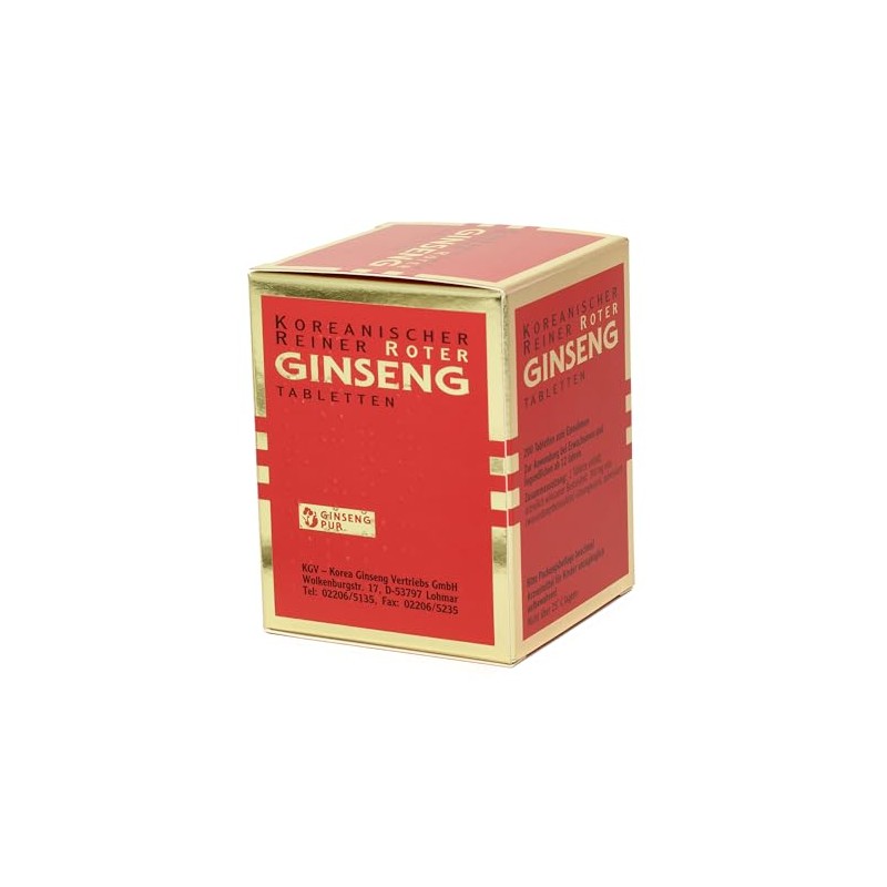 KGV GINSENG - KOREA GINSENG VERTRIEB KGV Koreanischer Reiner Roter